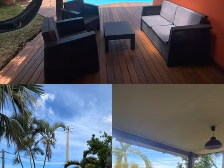 maison meublee avec piscine à etang salé les hauts (bail de mobilité)