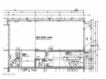 a louer cellule commerciale de 100 m2
