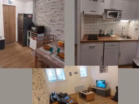 t2 meublé – 48 m² – rénové  tout compris – rdc