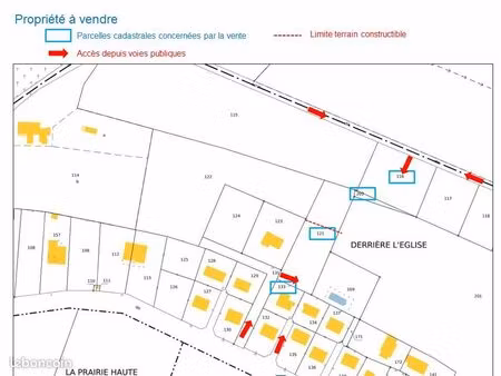 vente pavillon et grand terrain village structurant parc national des forêts