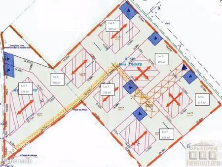 terrain 465 m² la riviere