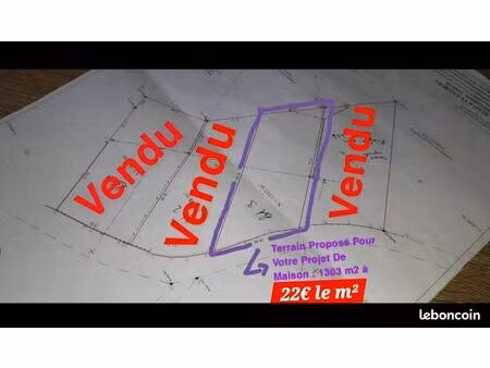 a vendre terrain constructible