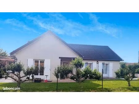 maison plain-pied avec sous-sol complet et beau jardin