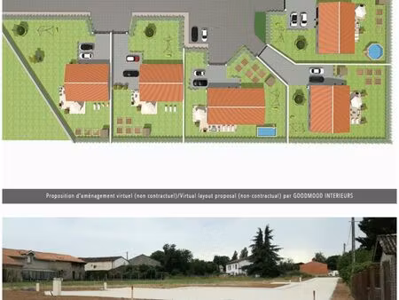 a vendre 5 terrains constructibles viabilisés