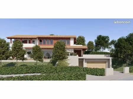 terrain + projet maison plage de socoa