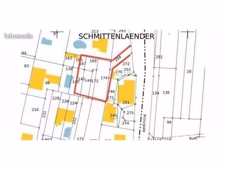 particulier vend terrain 6 ares sur hauteurs de bruebach
