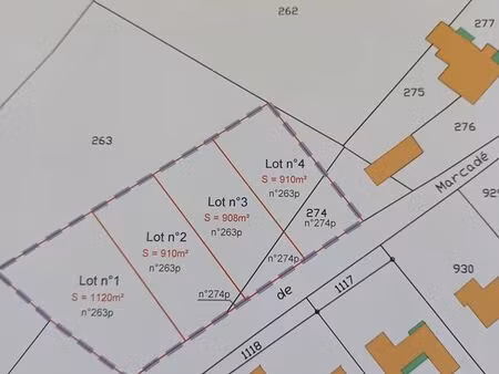 terrain à batir - 50 / m2