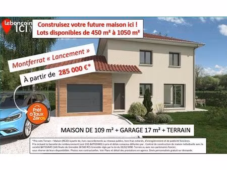 maison 109 m² montferrat