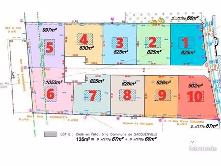 terrain à bâtir sacquenville