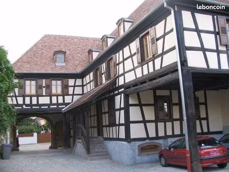 à louer : duplex 4 pièces avec charme en maison alsacienne rénovée