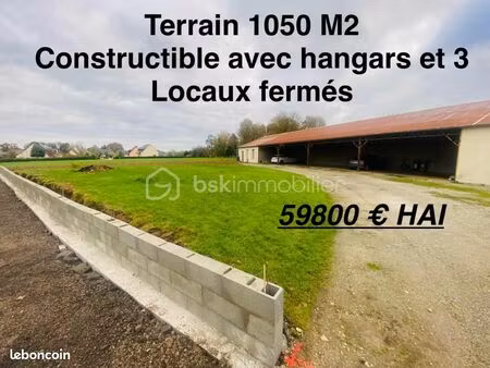terrain 1 050 m² guilliers