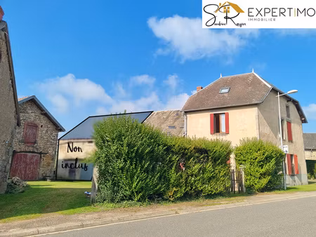 maison + grange + bâtiment annexe – terrain 1004 m²