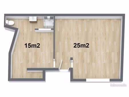 local commercial 38 m2 entièrement rénové
