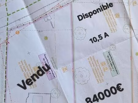 parcelle viabilisée 10 5 ares