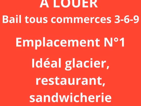 local commercial bail tous commerces