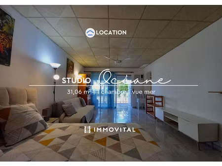 grand studio meuble face a la mer