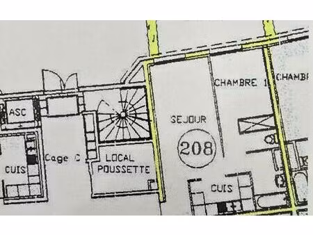 appartement argentan 44.17 m² t-2 à vendre  93 400 €