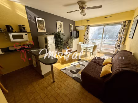 ***sous compromis mistral***appartement de type p2 avec vue