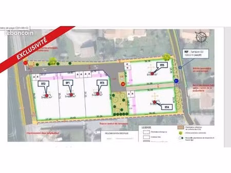 terrain 664 m² preguillac