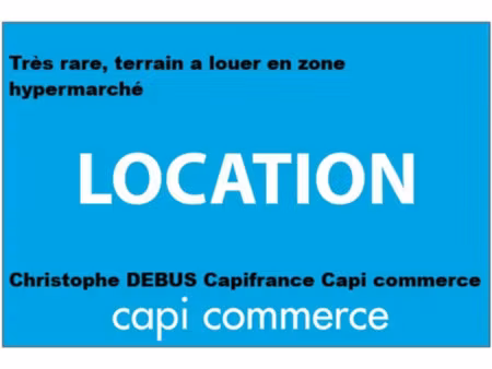 à louer : parcelle de terrain goudronnée avec parking en zone commerciale – montluçon(0310