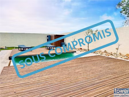 villa t4/5 4 faces plain pied fitou avec piscine exclusivité