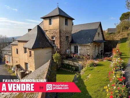 maison de caractère avec tour  piscine et vue sur le viaduc