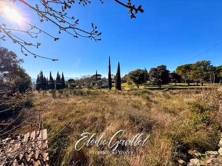 terrain constructible à viabiliser moussoulens 1240m²