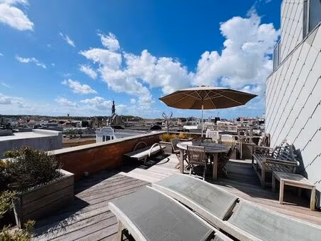ruim duplexappartement met groot zonneterras in hartje wenduine