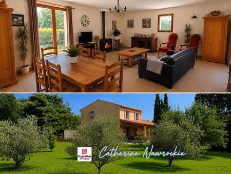 belle villa 124 m² avec garage sur un terrain de 3600 m² - aurel 84390 399000