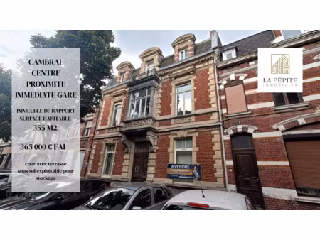 achat immeuble 355m² cambrai 59400