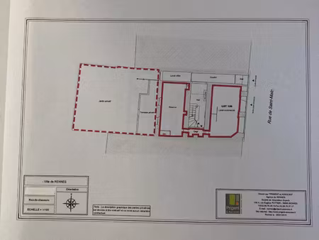 vente commerce 57 m² rennes (35000)