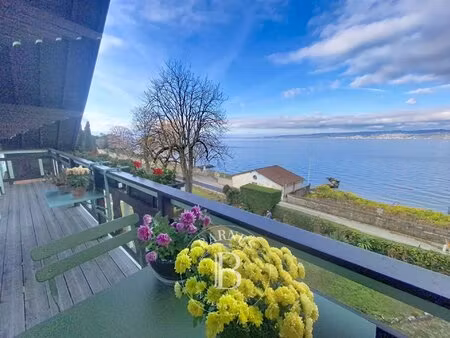 lugrin - appartement de 125 m² - vue lac - 3 chambres - combles aménagés