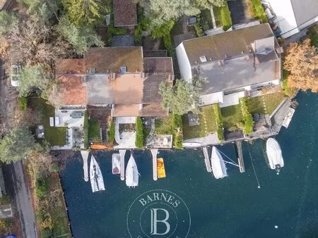 thonon-les-bains - port ripaille - maison individuelle avec ponton et anneau d'amarrage - 