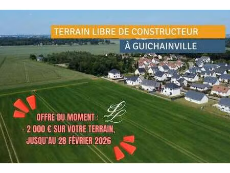 vente terrain à guichainville (27930) : à vendre / 508m² guichainville
