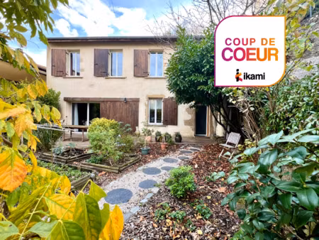 maison de village en pierre - jardin de charme - peyrins