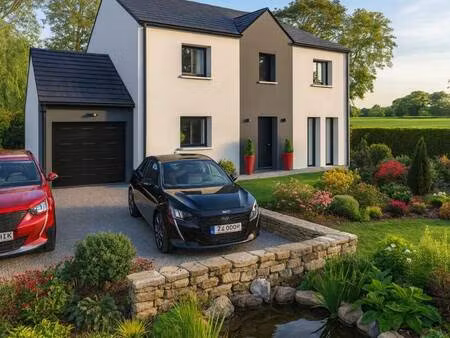terrain avec maison neuve à vendre