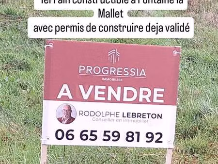 vente terrain à fontaine-la-mallet (76290) : à vendre / 652m² fontaine-la-mallet