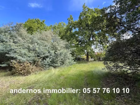 vente terrain à batir 600 m² à andernos-les-bains (33510)  240 000 €
