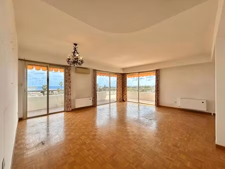 nice ouest  vue degagee mer  cadre verdoyant  3/4 pieces  97m²  terrasse exposition sud/ou