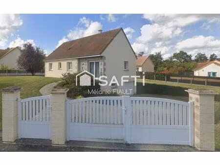 pavillon  plain pied  84 m²  3 chs  terrain de 933m²  caligny
