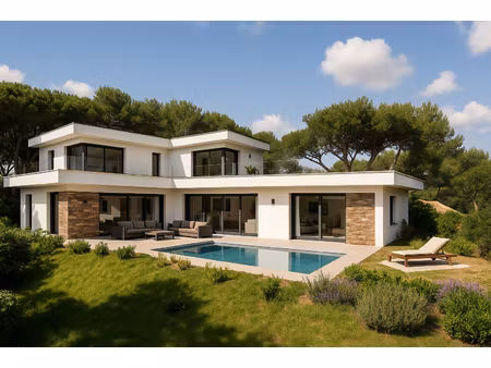 cavalaire-sur-mer  terrain a bâtir de 1000m2 avec projet d'une villa contemporaine et pisc