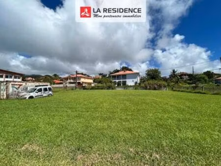 vente terrain 800 m2 à le morne rouge  martinique