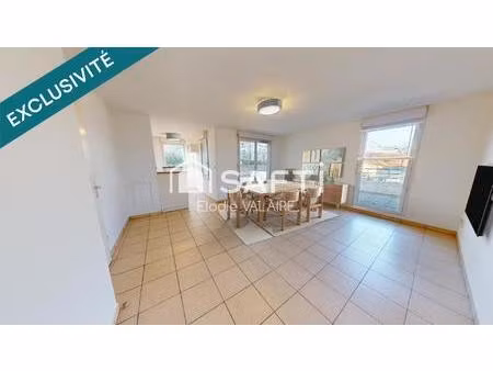 appartement t3 63m² avec grande terrasse 62m² l'isle d'abeau