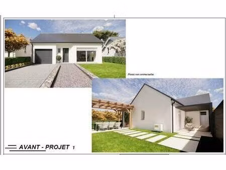 terrain avec maison neuve à vendre
