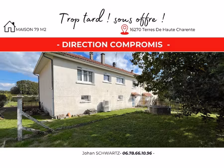 maison mitoyenne sur sous-sol avec jardin lumineuse et fon