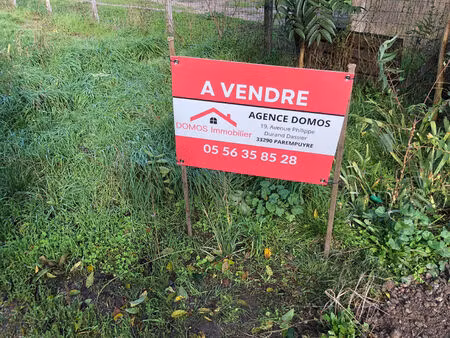 vente terrain 472 m² parempuyre (33290)