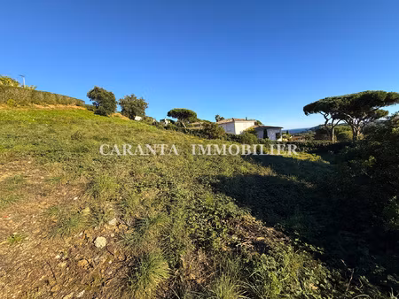 vente terrain à batir sainte-maxime avec vue mer