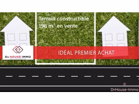 vente terrain 196 m² à gagny (93220)  218 000 €