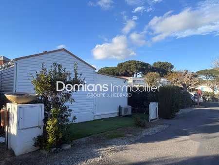 a vendre - terrain de loisir avec mobil home - argelès-sur