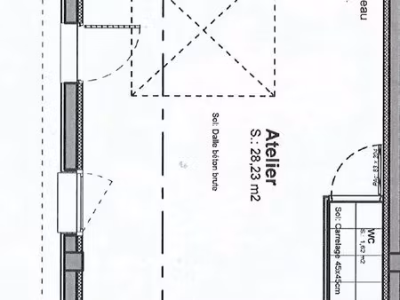 local professionnel/ atelier – zone industrielle croix sud